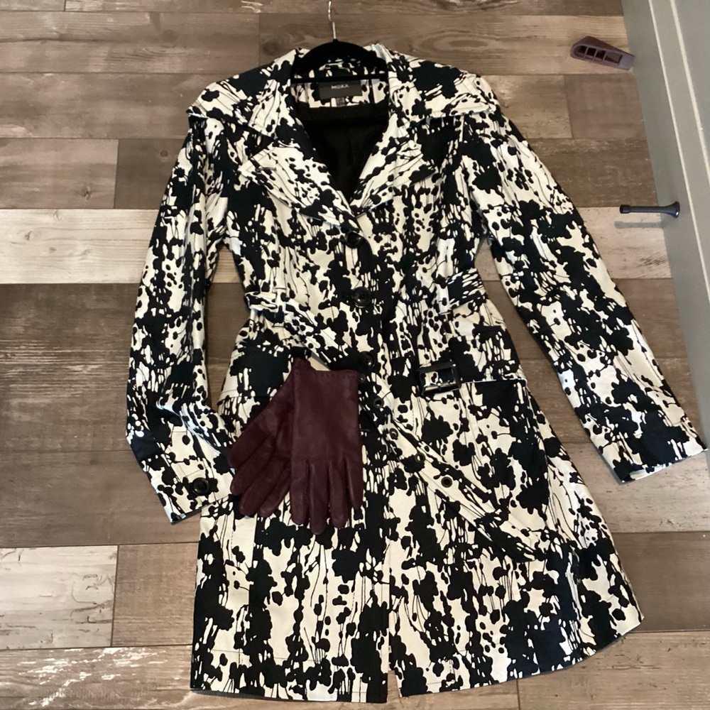 HP ⭐️ MEXX black and cream trench coat 42